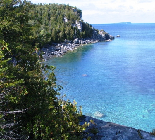 The clear, clear water of the Georgian Bay